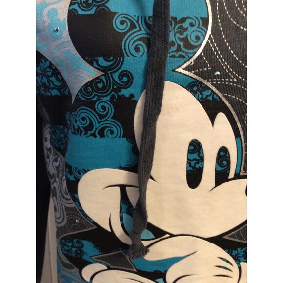 Disneyland Park Hoodie VNC Pullover Micky Mouse Bling Large L RARE - Picture 3 of 7
